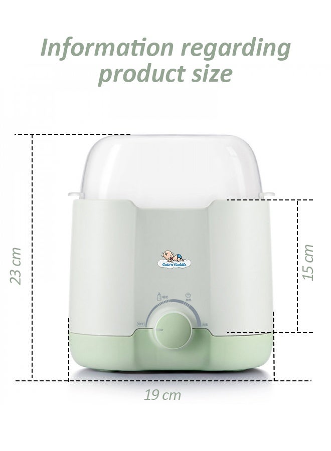 Cute 'n' Cuddle Portable Baby Milk Warmer Fast Electric Portable Milk Warmer for Travel  Dual Heating for Breast Milk & Water | Fast Bottle Warmer with Glass Lid & Steam Holder | Plug-in Design, BPA-Free, Ideal for Home & Travel Use  Newborns & Toddlers, USB Charging, Temperature Control, Travel Friendly  Ideal for Newborns, Infants & Toddlers - Image 2